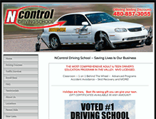 Tablet Screenshot of ncontroldriving.com